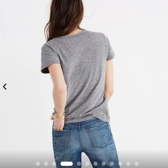 NWT Madewell Ex-boyfriend tee heather gray size 3x - Picture 3 of 5